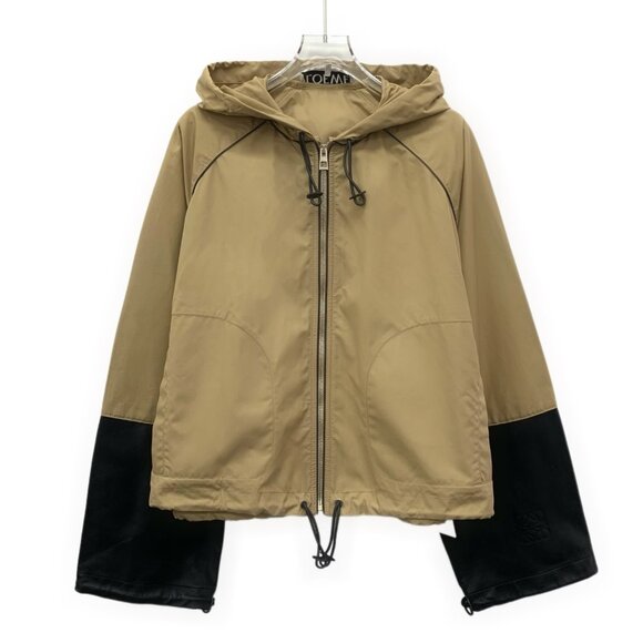 Loewe Jackets & Blazers - Loewe cotton hooded zip-up long-sleeve jacket